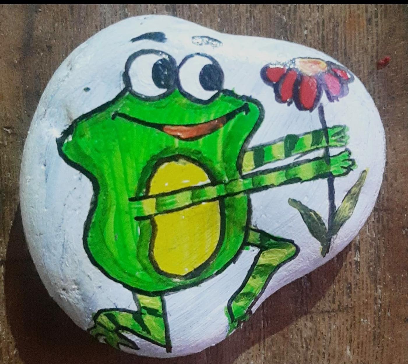 2022 Save The Frogs Day Lucknow Prithvi Innovations India frog rock art