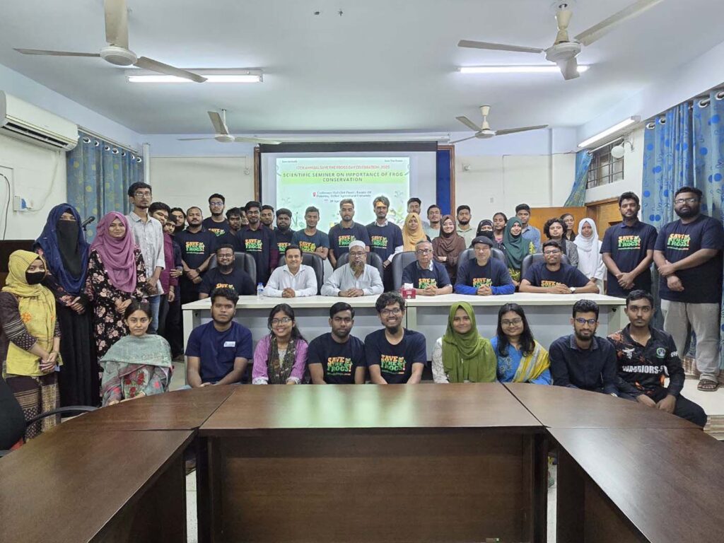 2025-04-29 Pradhikar -Sylhet农业大学 - 孟加拉国Sylhet Scientific研讨会5- Save The Frogs Day 2025