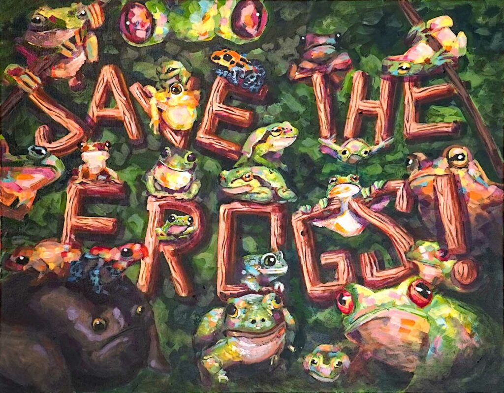 Bill Meng USA 2023 save the frogs art contest 5th Place