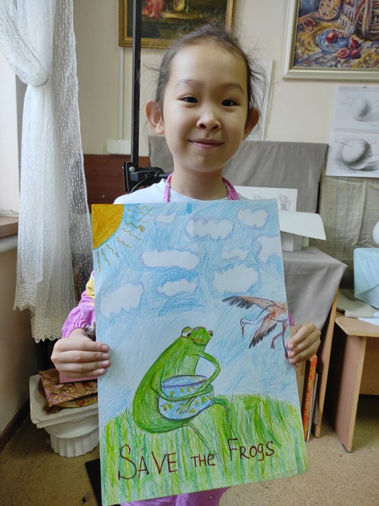 Aisulu Abtykhali Kazakhstan 2023 save the frogs art contest 1