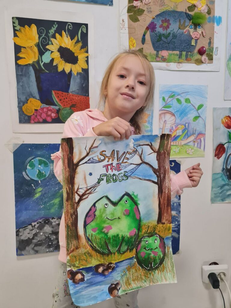Alexandra Makhrova Kazakhstan 2023 save the frogs art contest 1