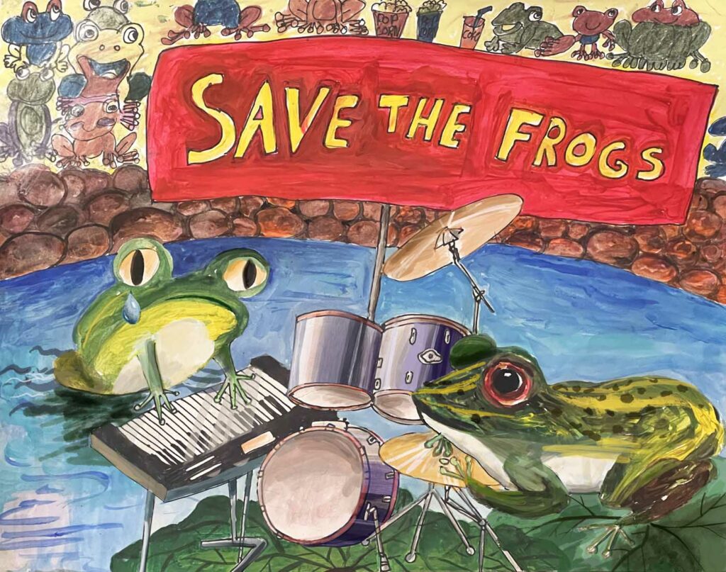 Angela Ning USA 2023 save the frogs art contest 1