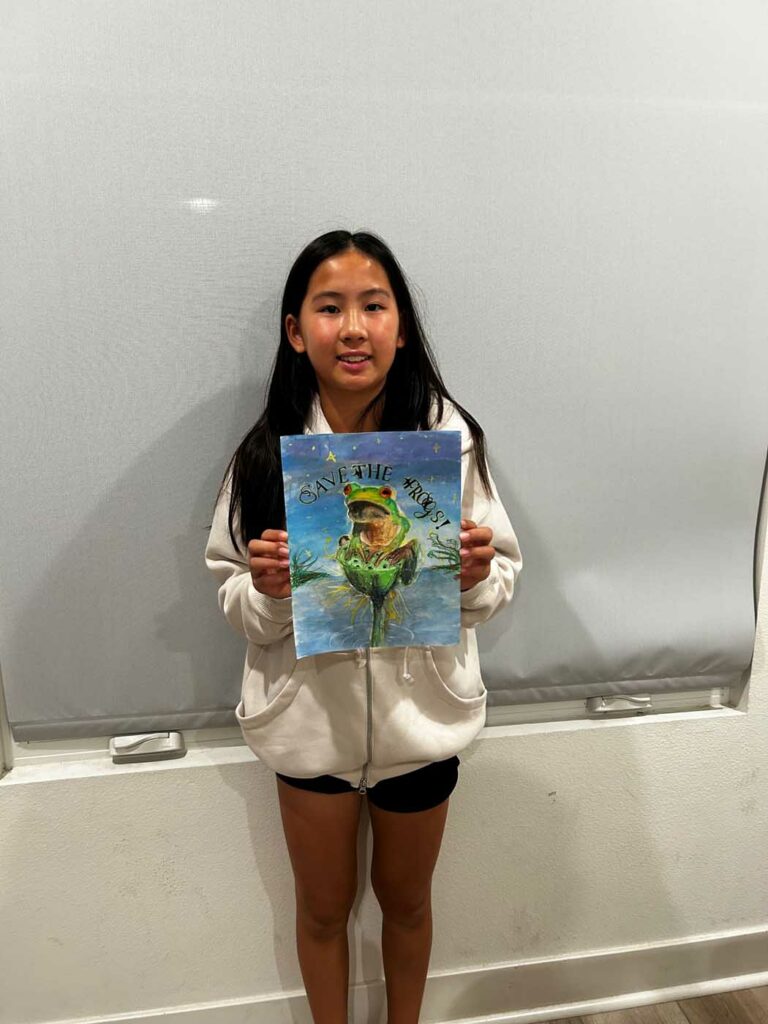 Annie Xu 2023 save the frogs art contest 1