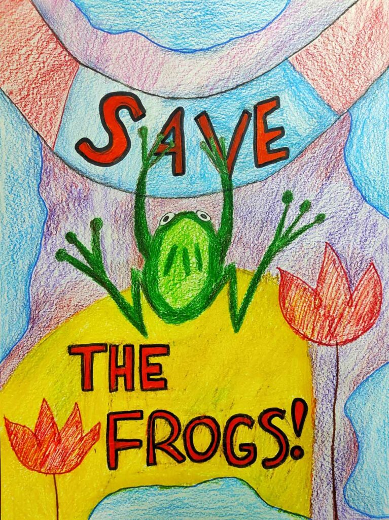 Asiya Abdugazizova Kazakhstan 2023 save the frogs art contest 1