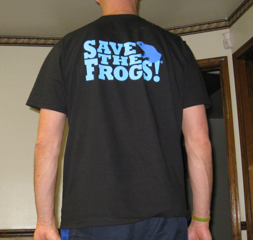 Blue Frog Shirt back 1
