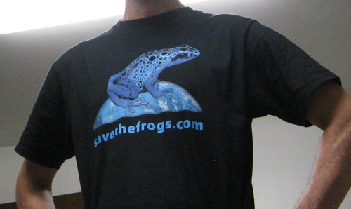 Blue Frog Shirt me front bright 1