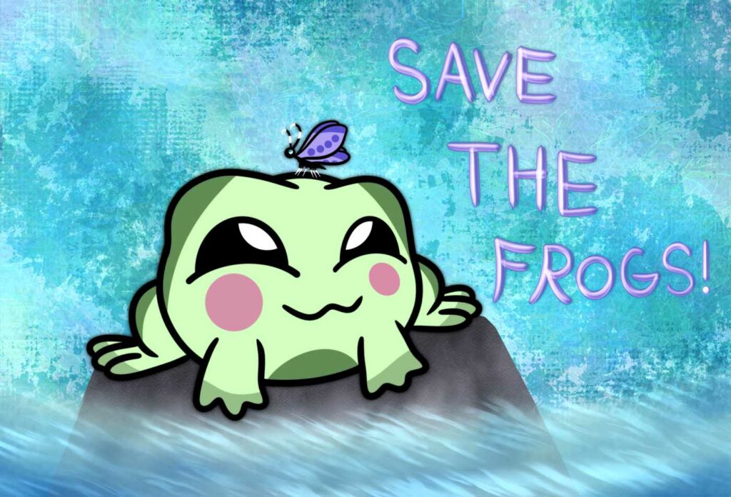Cadence Johnson USA 2023 save the frogs art contest 1