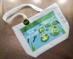 Canvas Tote Bag - Baby Frogs - Front
