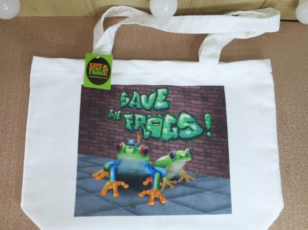Canvas Tote Bag - Urban Frogs - Evangelina Sarett