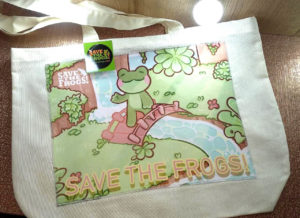 Canvas Tote - Frog At Stream - Front