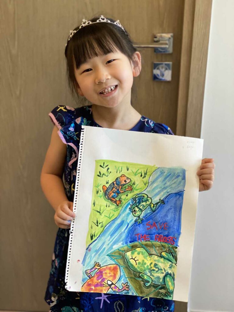 Cassidy Wong Hong Kong 2023 save the frogs art contest 1