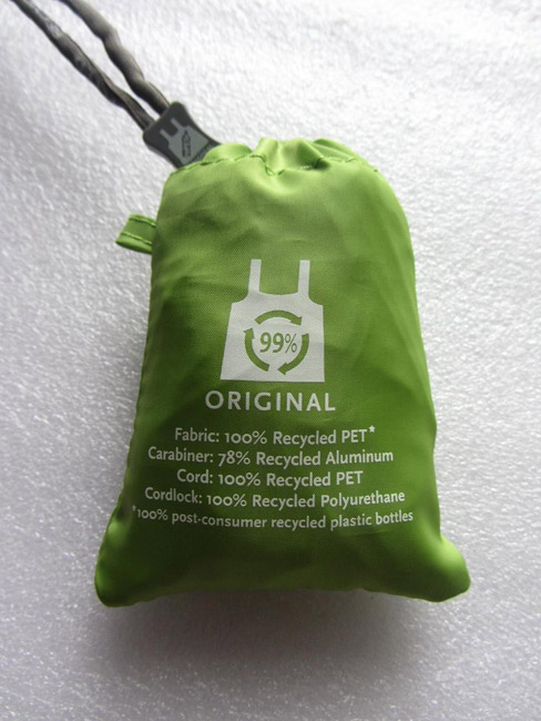 ChicoBag Save The Frogs green pouch back 1