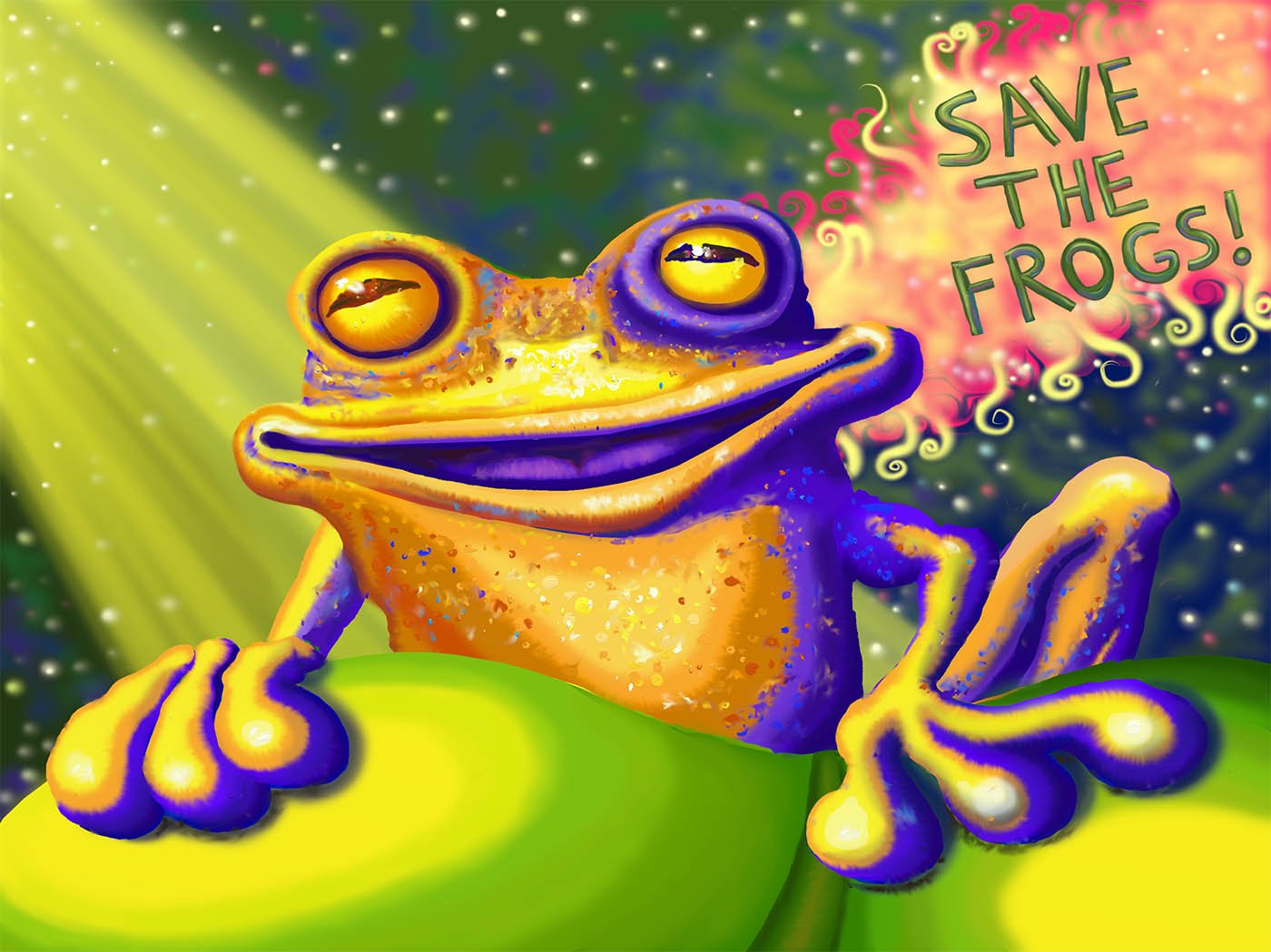 Sprechen Sie bei A SAVE THE FROGS! Fall 