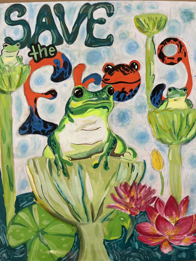 Christine Yang USA 2023 save the frogs art contest 1