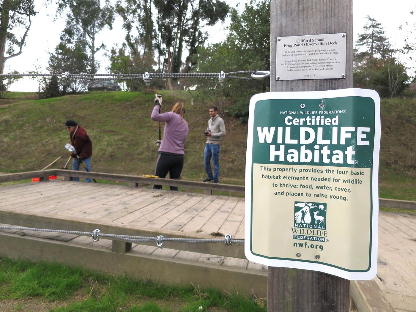 Clifford NWF Backyard Habitat Certified Wildlife sign 1400