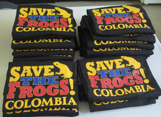 Colombia Shirts save the frogs
