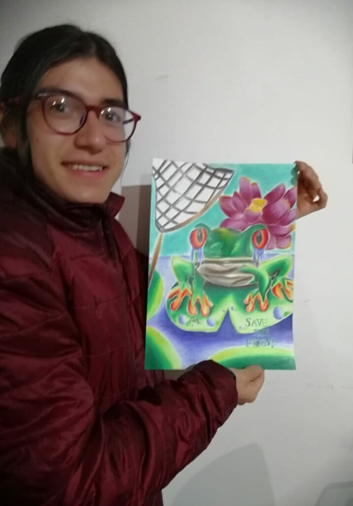 Cristian Agudelo 2023 save the frogs art contest 1