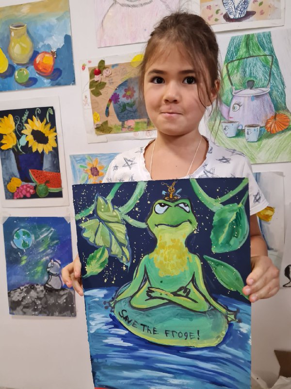 Dana Kuishbaeva Kazakhstan 2023 save the frogs art contest 1