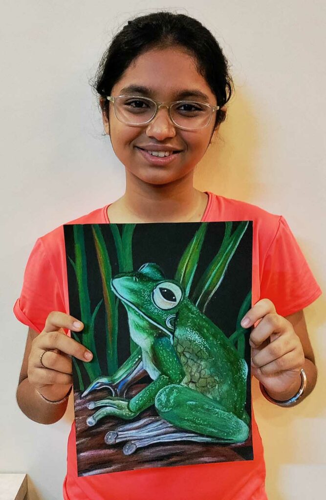 Deepshikha De India 2023 save the frogs art contest 1
