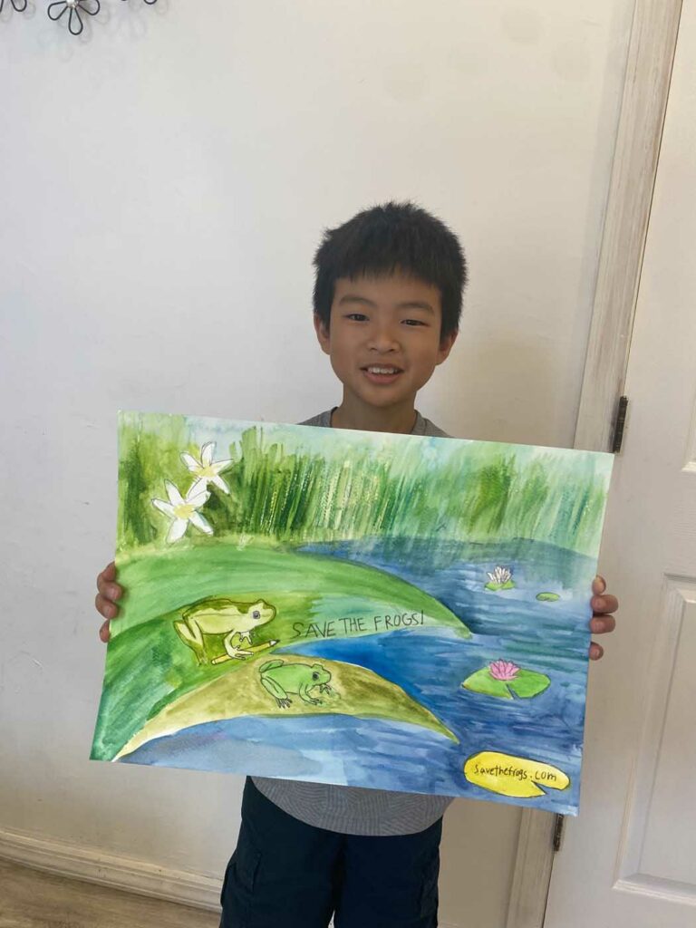 Elbert Wei 2023 save the frogs art contest 1