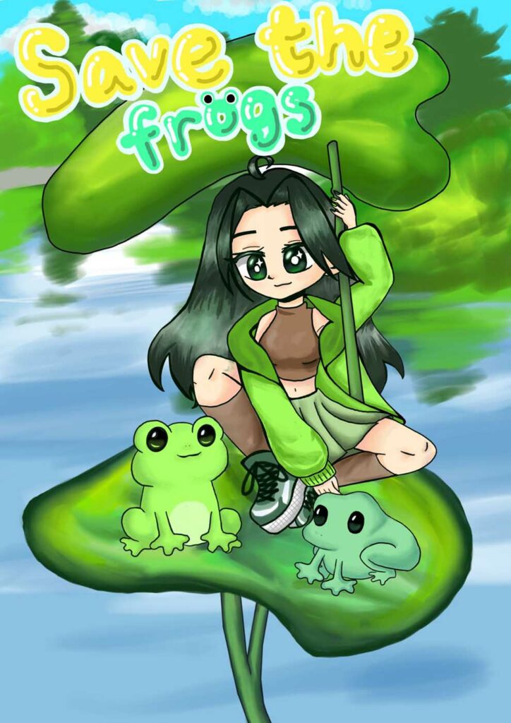 Elif YILDIZHAN Hong Kong 2023 save the frogs art contest 1