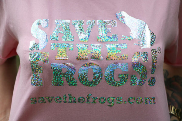 Environmental Revolution Save The Frogs Shirts Ladies Pink 2 1400 1
