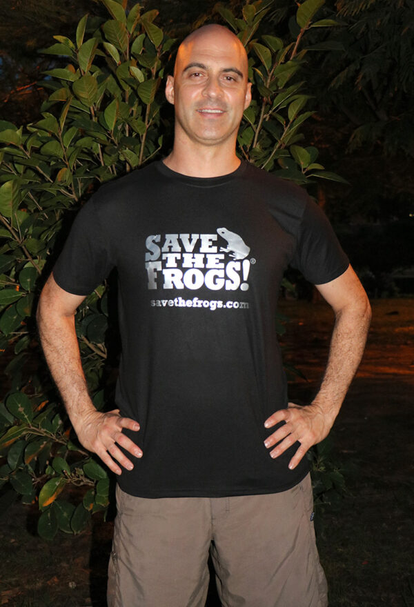Rivoluzione ambientale Save The Frogs Camicie Mens Atletic Black 2 800 1