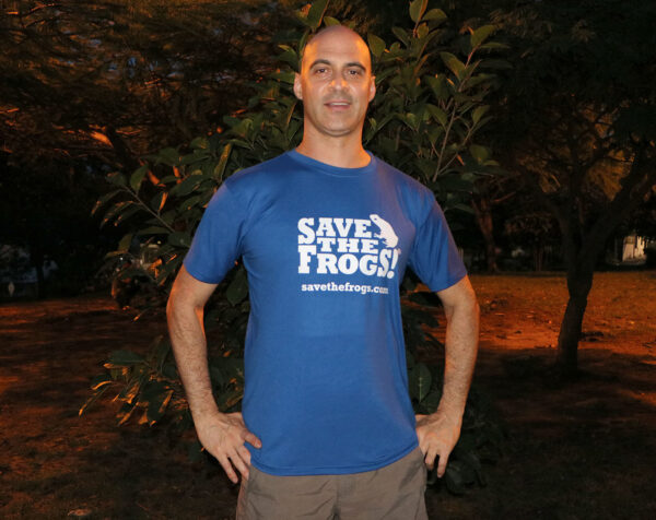 Environmental Revolution Save The Frogs เสื้อเชิ้ตผู้ชาย Atletic Blue 1 1400 1