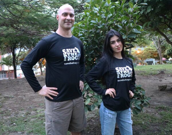 पर्यावरण क्रांति सेव द फ्रॉग्स शर्ट्स पुरुषों, महिलाओं की लंबी आस्तीन 1 1400 1