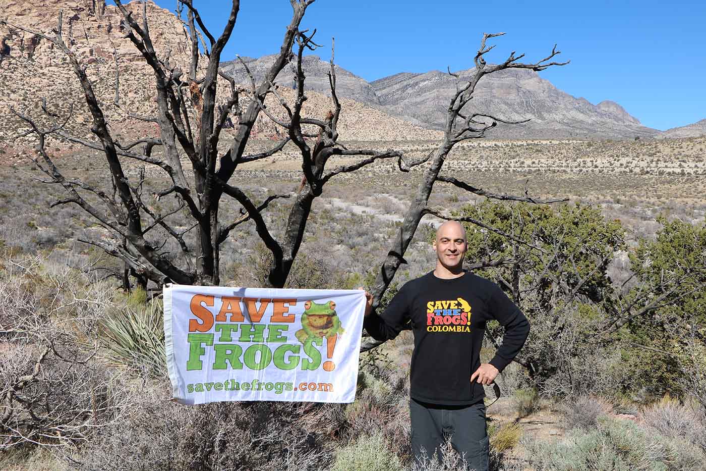 Flag - Save The Frogs - Kerry Kriger Red Rock NV
