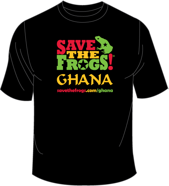 Ghana frog star shirt front mockup 1