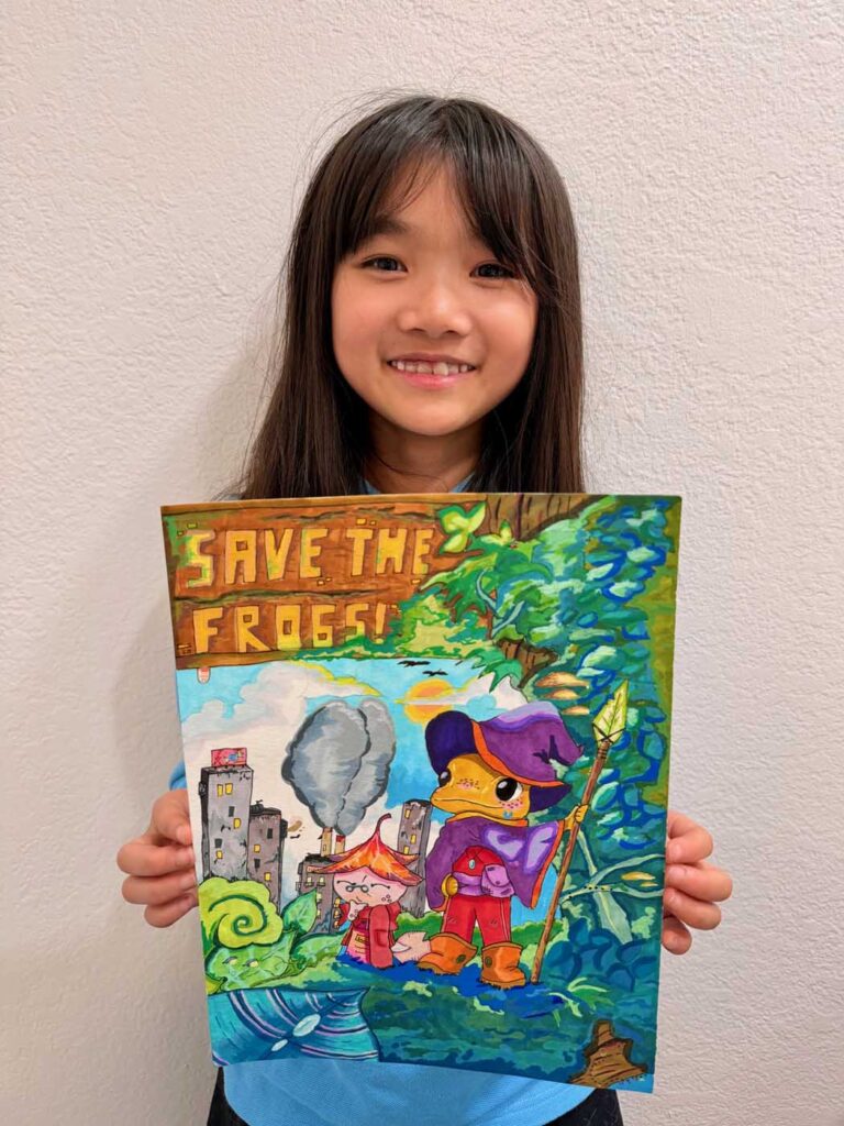 Grace-Buckley-United-States-US-Save-The-Frogs-Art-Contest-2025-Honorable-Mention