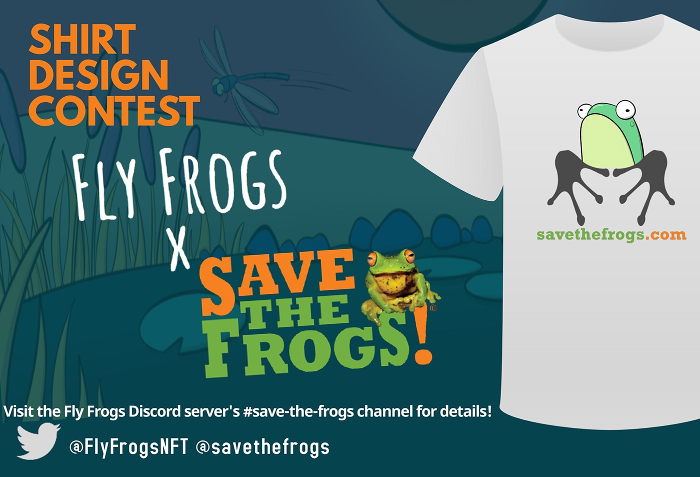 Icon - Fly Frogs Save The Frogs Shirt Design Contest