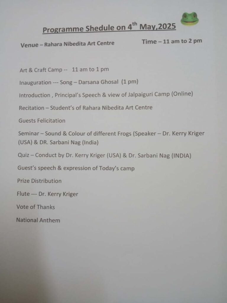 India Kolkata Rahara Nibedita Art Centre Save The Frogs Day 2025 05 04 064