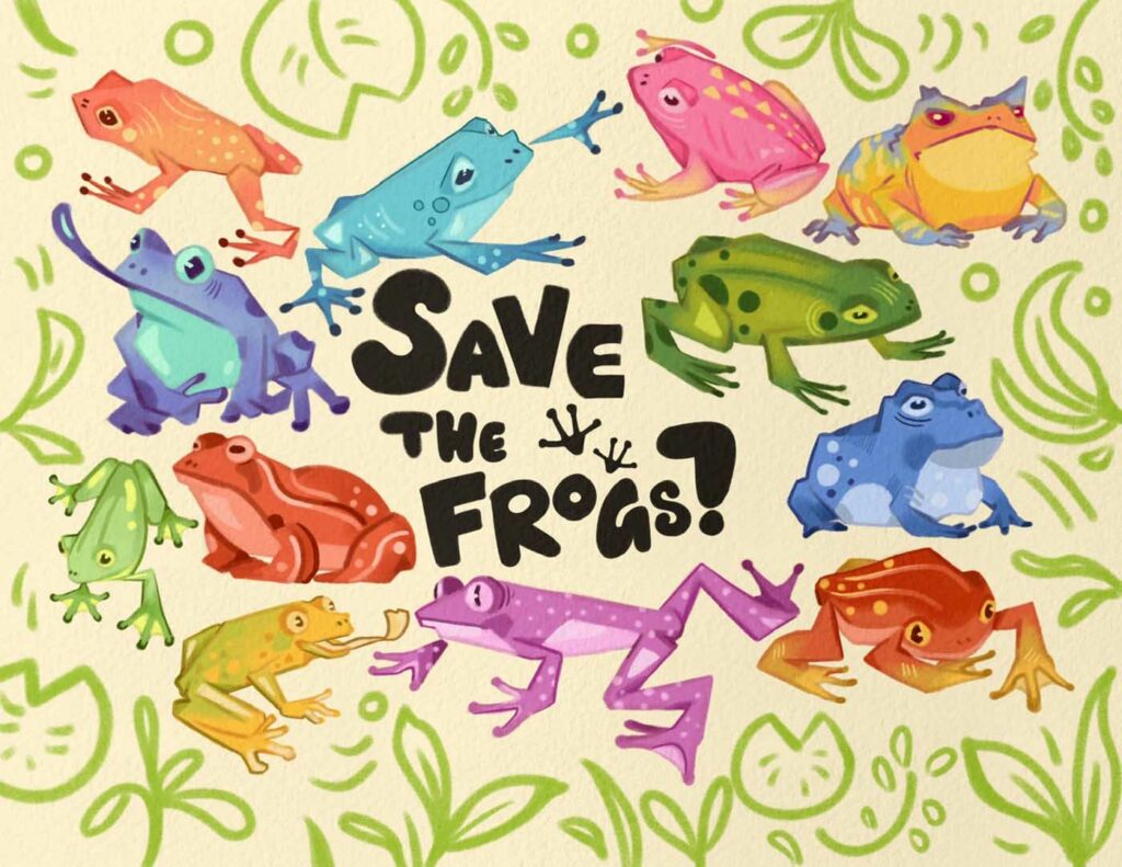 Itzel Maldonado USA 2023 save the frogs art contest 1
