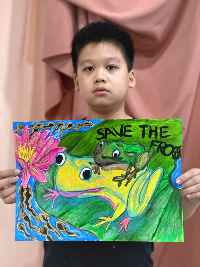 Jayden Yan Malaysia 2023 save the frogs art contest