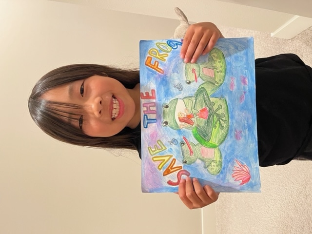 Jocelyn Yang USA 2023 save the frogs art contest 1