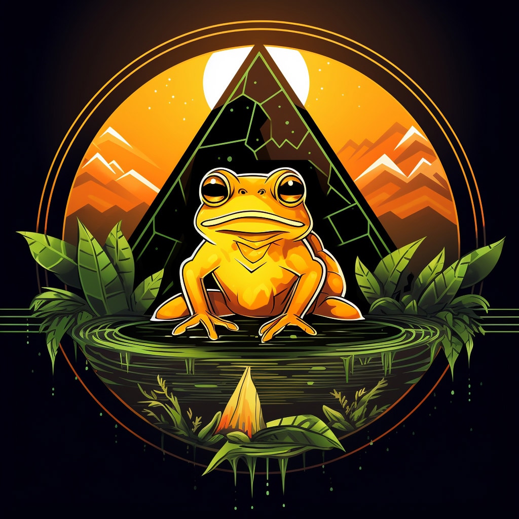 LOGO - FrogSavingERC Crypto - Midjourney Art - Kerry Kriger 1024
