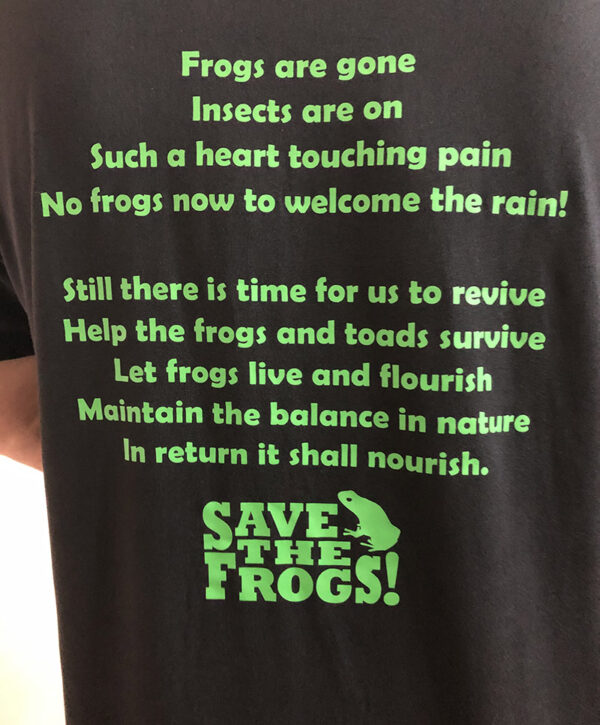 Maintain The Balance Shirt Save The Frogs Kerry Kriger 13 800 1