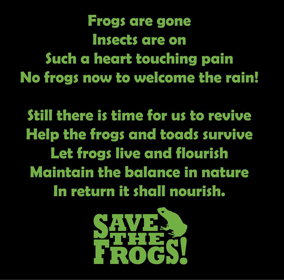 Maintain The Balance Shirt - Save The Frogs Kerry Kriger Poem by Bijoy Kumar Barman