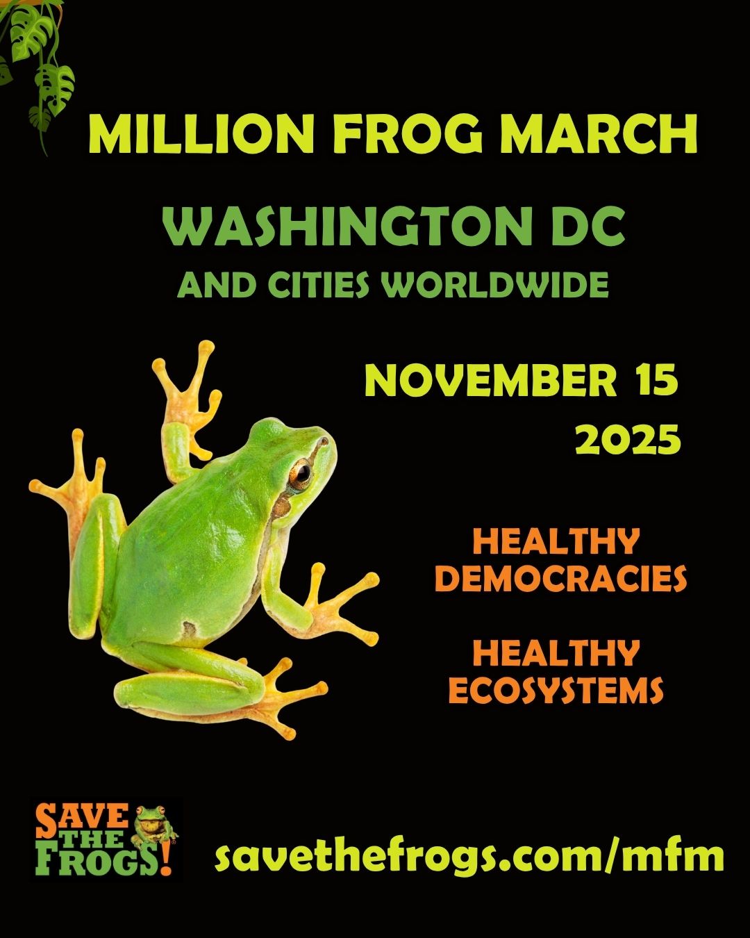 मिलियन फ्रॉग मार्च आइकन वर्टिकल