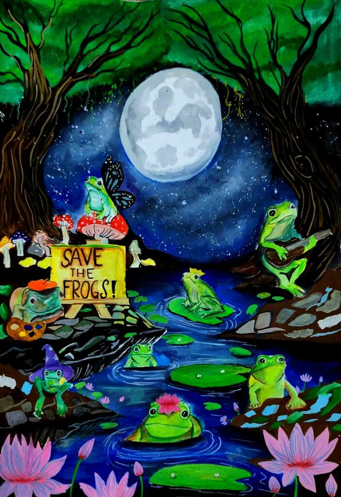 Mitul Bhardwaj India 2023 save the frogs art contest 1