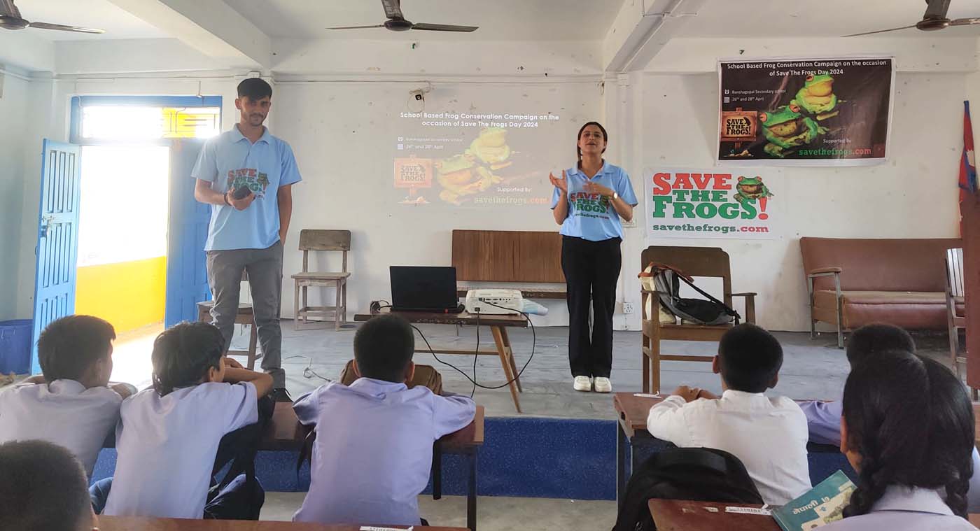 Nepal Tribhuvan University Aabhash Kaphle Save The Frogs Day 2024