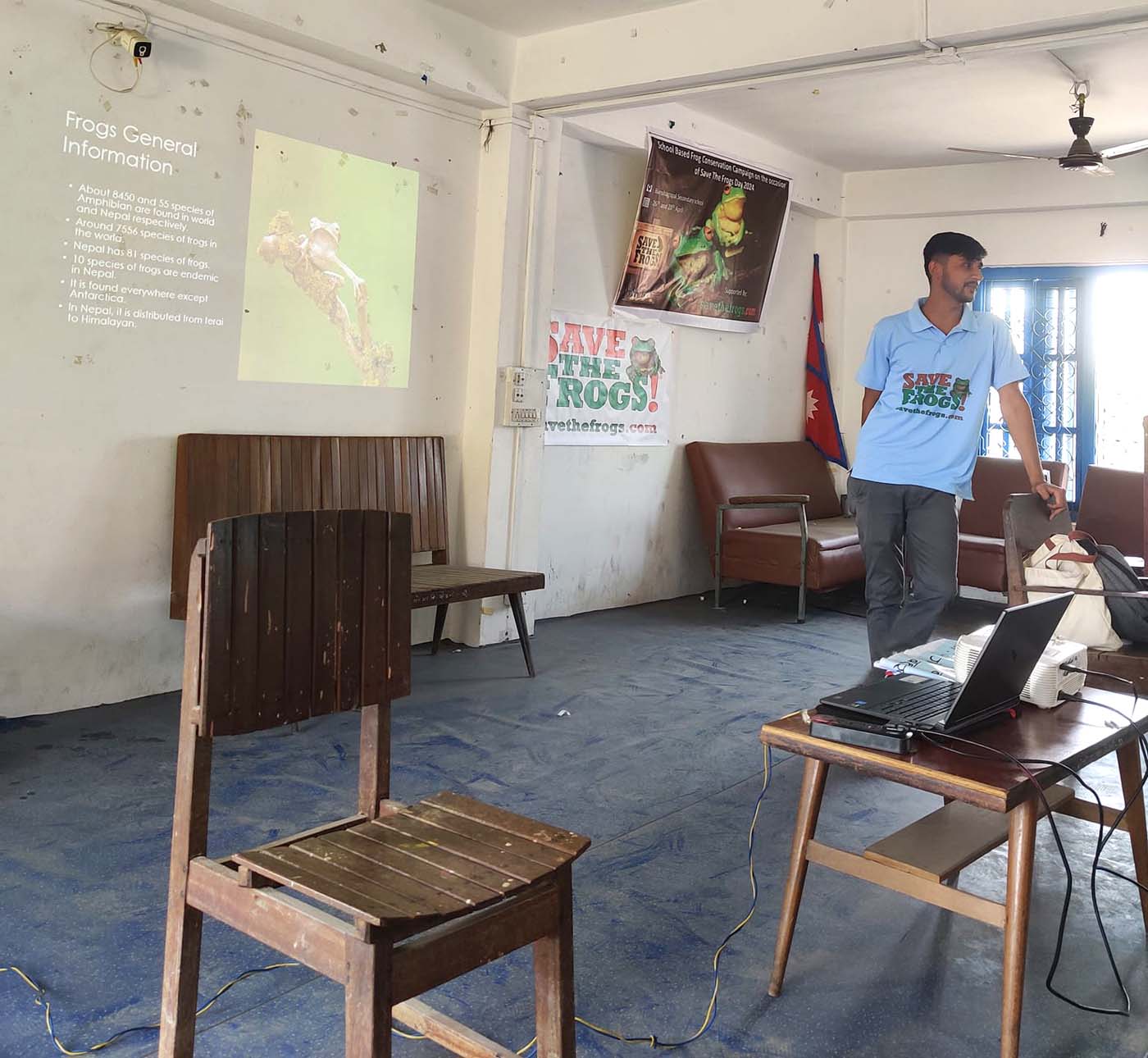 Nepal Tribhuvan University Aabhash Kaphle Save The Frogs Day 2024