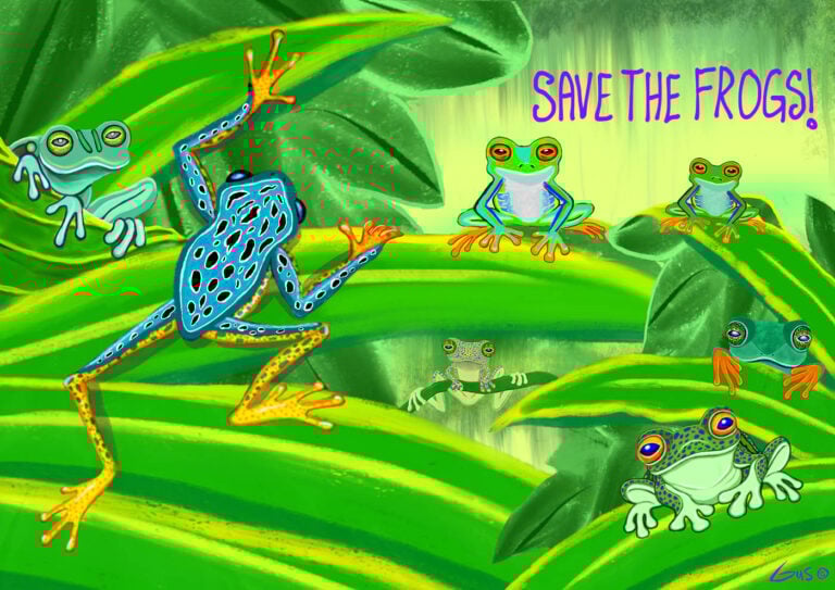 Nick Gustafson Rainforest Scene Art