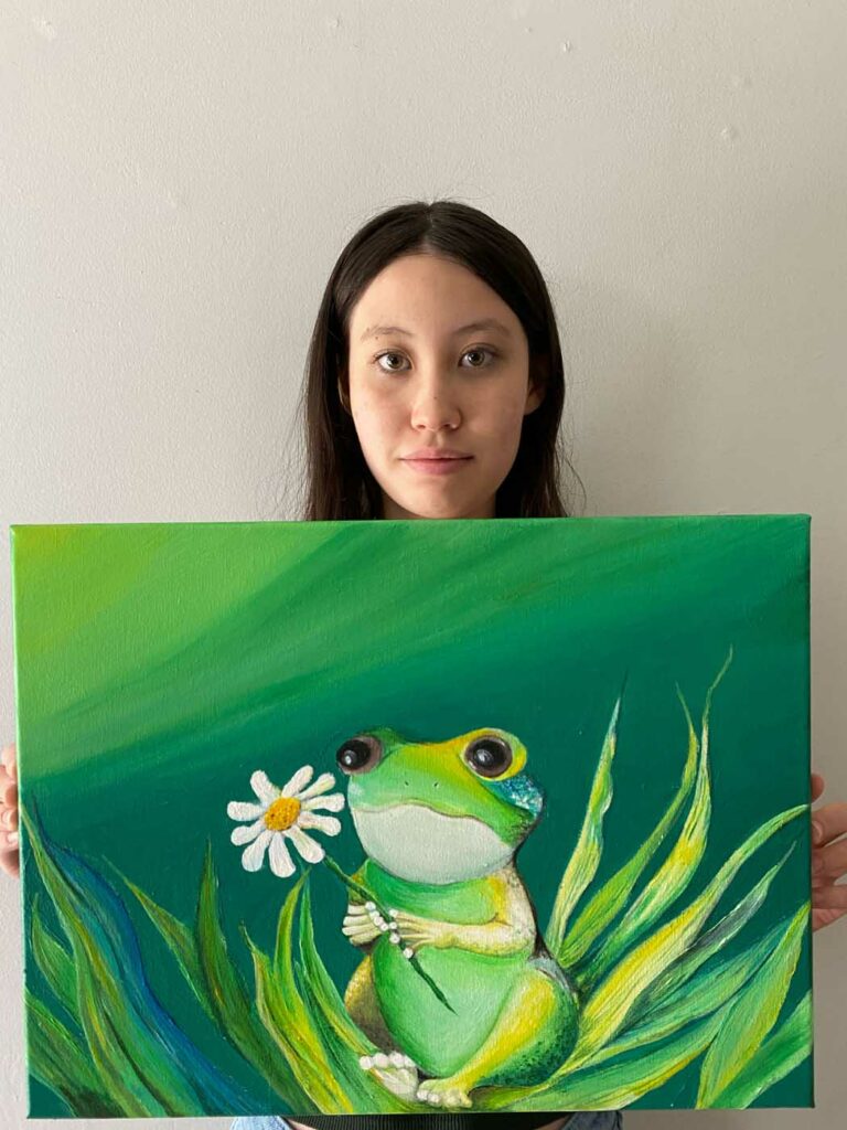 Olivia Baird 2023 save the frogs art contest 1