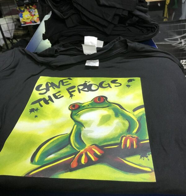 Optimistic Thought Green Frog Shirts folded 800 1
