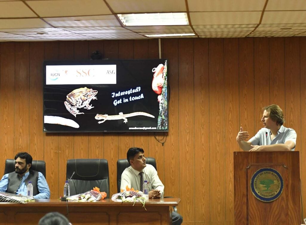 Pakistan Save The Frogs Day 2025 Seminar Day Ahmed Junaid Event PMAS Arid Agriculture University Rawalpindi 16