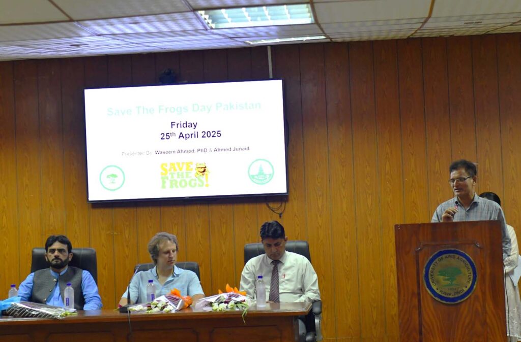 Pakistan Save The Frogs Day 2025 Seminar Day Ahmed Junaid Event PMAS Arid Agriculture University Rawalpindi 43