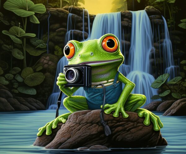 Photo Contest Frog With Camera - Kerry Kriger Midjourney Art